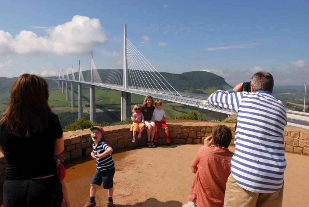 Locals worried that the bridge would spoil the famous landscape. Instead, it has enhanced it and become a tourist attraction in itself. 