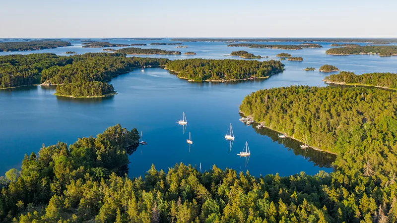 The archipelago's 30,000 islands and islets fan out east from Stockholm into the Baltic Sea 