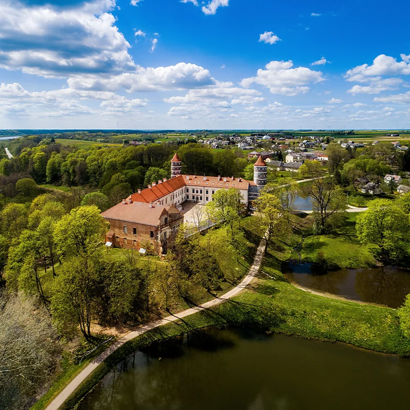 The Castle of Panemunė is one of many castles found along the route