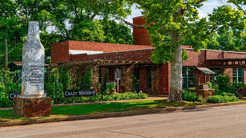 The Famous Mineral Water Company is the town's only water company still in business 