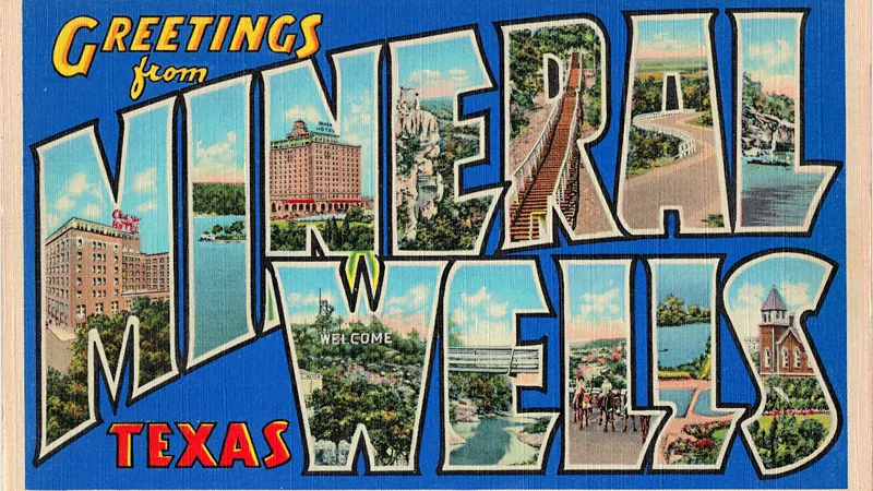 Mineral Wells became Texas's premier spa resort town and welcomed visitors from across the US (